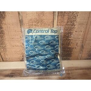 Vintage Silkies 050702 Control Top XL Honey Queen‎ Beige Pantyhose Nylons NIP